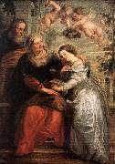 RUBENS, Pieter Pauwel The Education of the Virgin oil painting artist